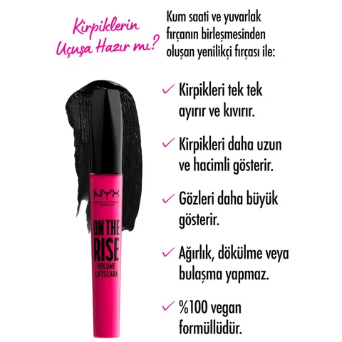 Накладные ресницы Nyx Professional Makeup On The Rise Volume Liftscara Черный
