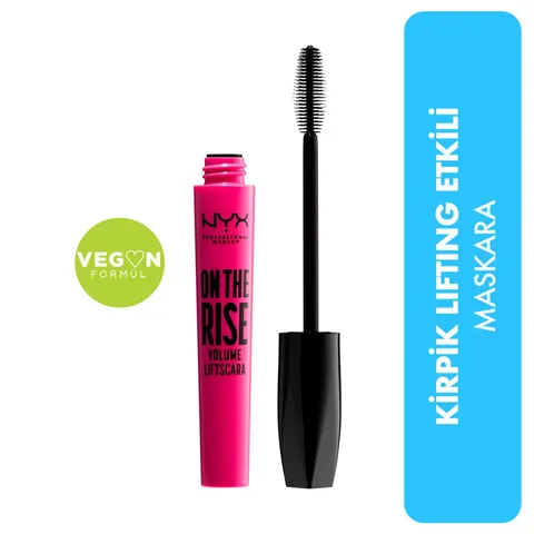 Nyx On The Rise Vegane Schwarze Mascara - Volumen & Lift Formel