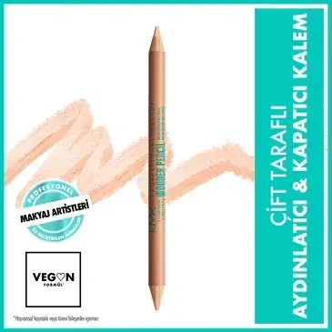 Nyx Wonder Pencil Dual-Sided Highlighter & Concealer - Mittelpeach