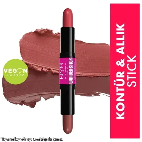 Кремовый румяна-стик двойной от Nyx Professional Makeup, коралловый и глубокий персиковый