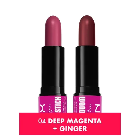 Кремовый румяна-стик двойной от Nyx Professional Makeup, глубокий магента и имбирь