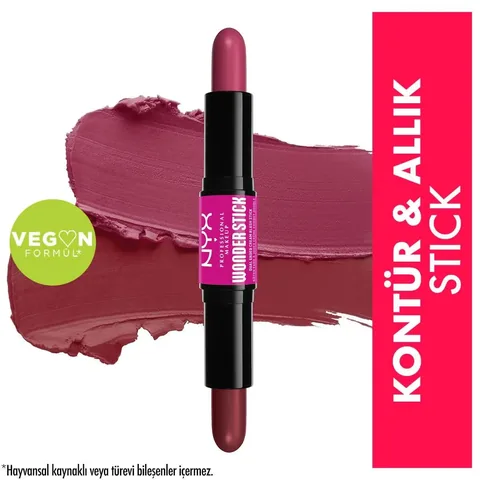 Кремовый румяна-стик двойной от Nyx Professional Makeup, глубокий магента и имбирь