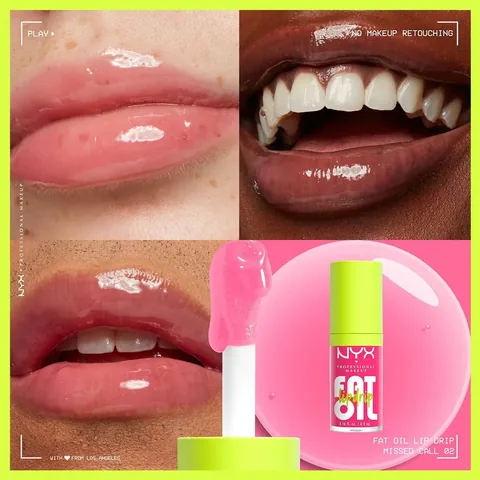 NYX Fat Oil Lip Drip Shine mit Himbeerenöl