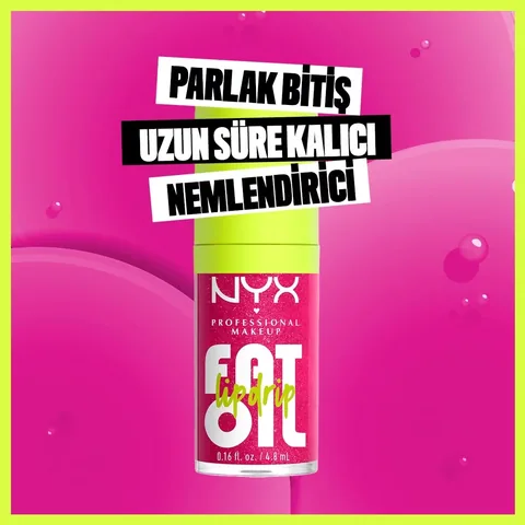 NYX Fat Oil Lip Drip - Himbeer Glanz Lippenöl für Feuchtigkeit