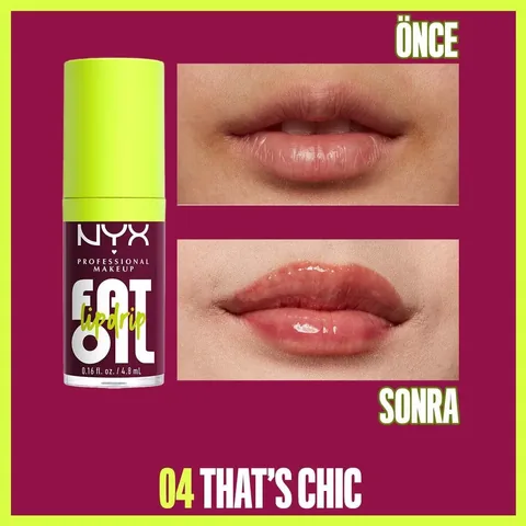 Nyx Professional Makeup Fat Oil Lip Drip Shine Lip Oil Thats Chic