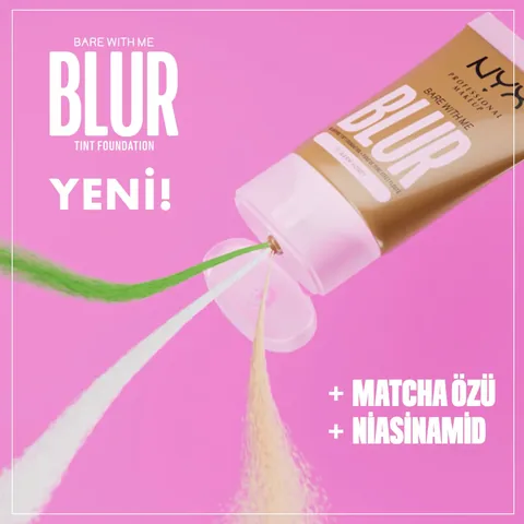 NYX Blur Tint Foundation 07 Golden - Hautfilter-Effekt, 12 Stunden Feuchtigkeit