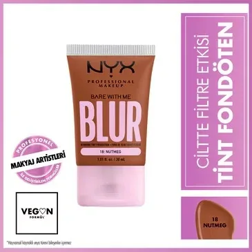 NYX Blur Tint Skin Filter Foundation 18 Muskatnuss - Poreless Glow