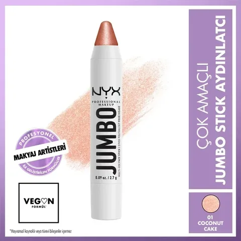Nyx Jumbo Face Stick Highlighter - Coconut Cake Illuminator