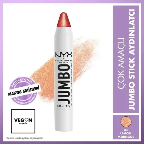 NYX Jumbo Face Stick Highlighter - Lemon Meringue Glow