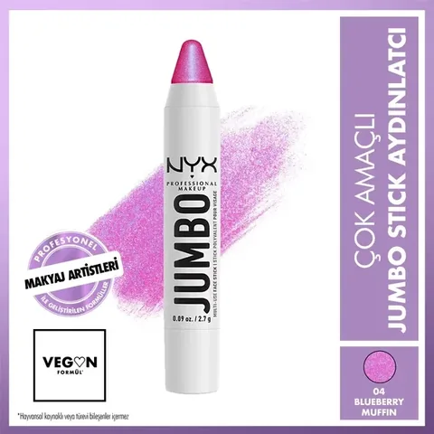 NYX Jumbo Face Stick Highlighter - Blueberry Muffin Illuminator