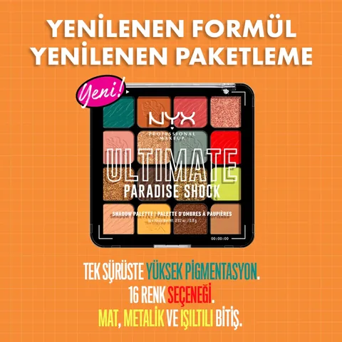 Палитра теней для век Nyx Professional Makeup Ultimate Shadow Palette Paradise Shock