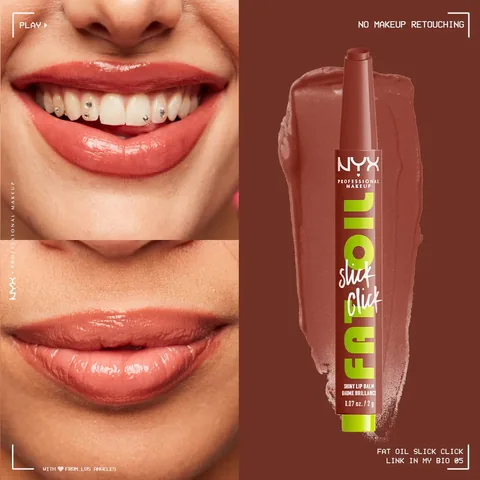 Nyx Professional Makeup Fat Oil Slick Click Shine Lip Balm 05 link In My Bio