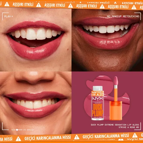 NYX ملمع الشفاه داك بلامب من نييكس بروفيشنال ميك أب 09 سترايك ايه روز