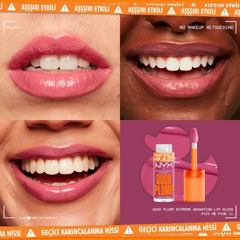 NYX ملمع شفاه داك بلامب من نييكس بروفيشنال ميك أب، 11 لونًا، وردي