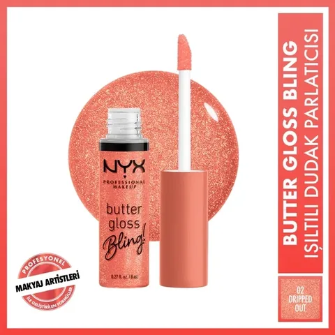 NYX Butter Gloss Bling Lip Gloss 02 Dripped Out