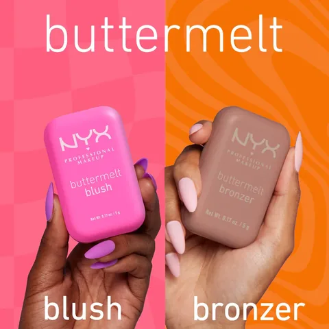 Nyx Professional Makeup Buttermelt Blush Creamy Powder Blush Butta Together