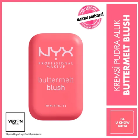 NYX Buttermelt Blush Cremepuder - Langanhaltende Farbe 04