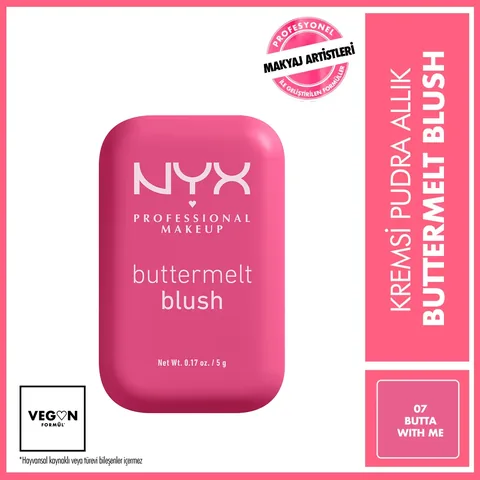 NYX Buttermelt Blush Cremepuder - 07 Butta With Me