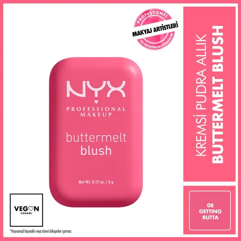 NYX Buttermelt Blush Cremepuder - 08 Getting Butta