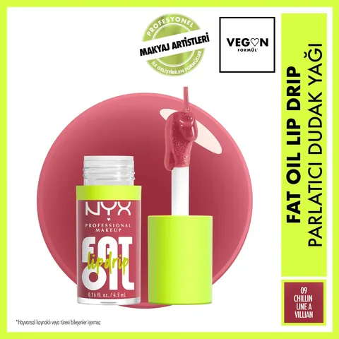 Натуральное масло для губ Nyx Professional Makeup Fat Oil Lip Drip Shine Chillin' Like A Villain