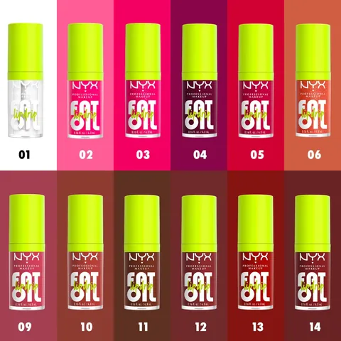 NYX Fat Oil Lip Drip Shine - Feuchtigkeitsspendendes Himbeer-Lippenöl