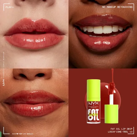 Натуральное масло для губ Nyx Professional Makeup Fat Oil Lip Drip Shine Losin' Cone-trol