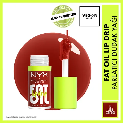 Натуральное масло для губ Nyx Professional Makeup Fat Oil Lip Drip Shine Losin' Cone-trol