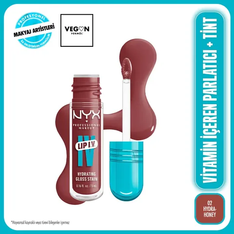 NYX Lip I.V. Vitamin-Infused Gloss & Tint - Lang anhaltende Hydratation