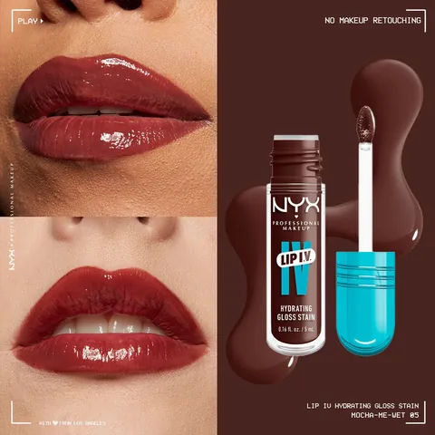 NYX ملمع شفاه ليب ايف من نييكس بروفيشنال ميك اب، لون موكا مي ويت