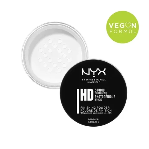 NYX بودرة مكياج احترافية من نيكس، لمسة نهائية شفافة