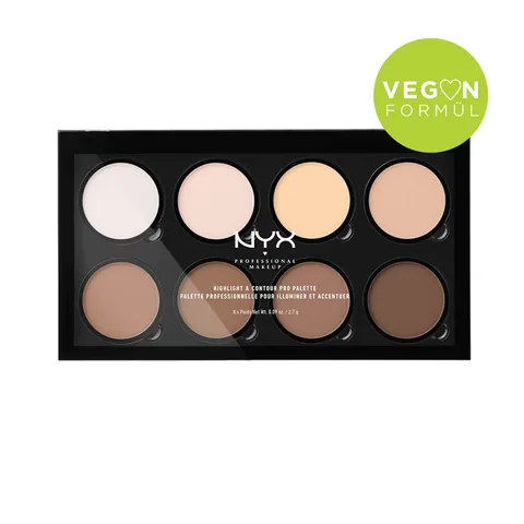 NYX لوحة هايلايتر وكونتور برو من نيكس بروفيشنال ميك أب