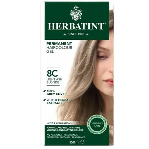 Краска для волос Herbatint 8C Светлый пепельный блондин
