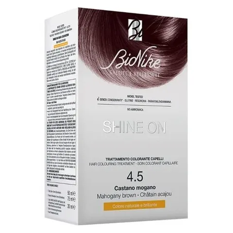 Набор для окрашивания волос Bionike Shine On Махагоновый коричневый № 4.5