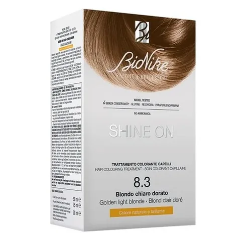 Набор для окрашивания волос Bionike Shine On Золотистый блондин № 8.3