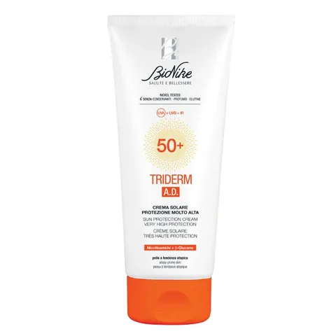 Крем для защиты от солнца Bionike Triderm A.d для чувствительной кожи SPF50+ 200 мл