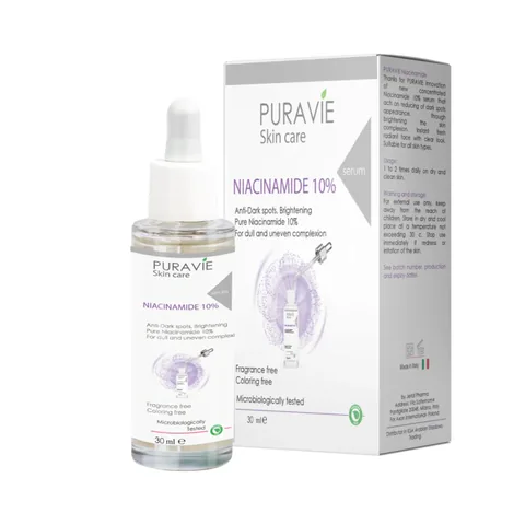10% Niacinamide Serum for Skin Brightening, Reducing Pigmentation and Acne Scars - from Piura, 30 ml