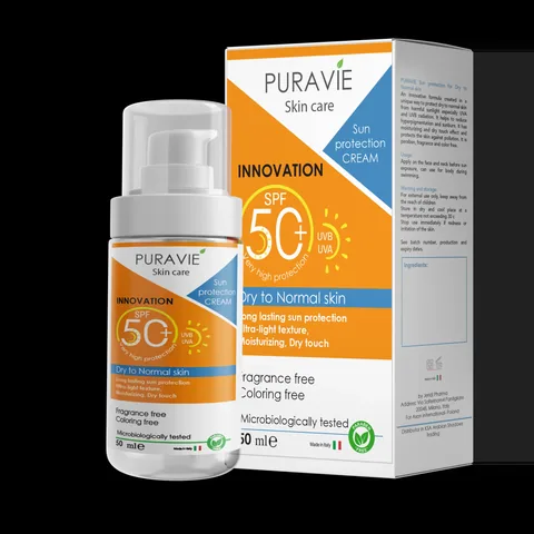 Солнцезащитный крем Purea 50+ для сухой кожи 50 мл