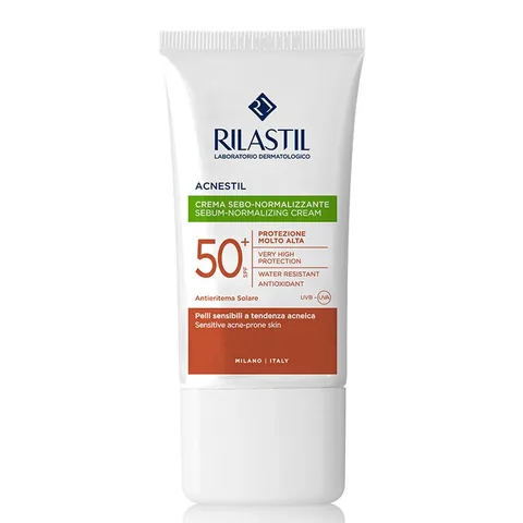 Крем для лица Rilastil Acnestil Солнцезащитный SPF 50+ для проблемной кожи 40 мл
