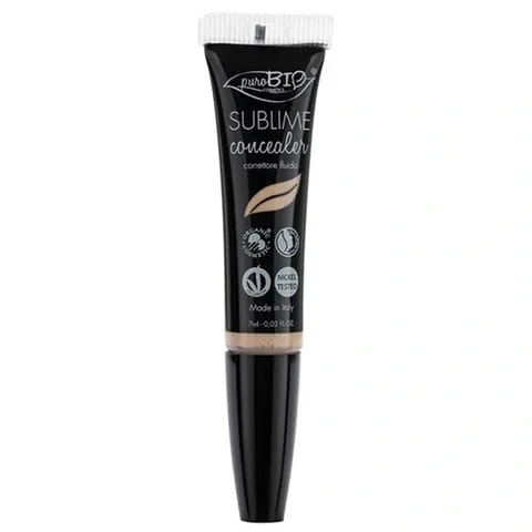 PuroBio Sublime Concealer 7ml - Leicht, Volle Deckkraft, 01