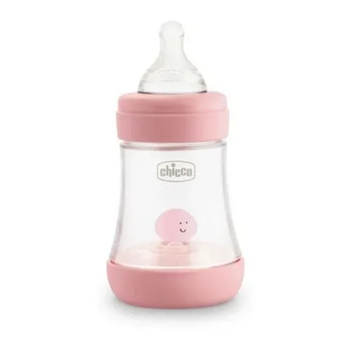Бутылочка для кормления Chicco Intui-flow System 5 perfect 0 м+ 150 мл - розовая