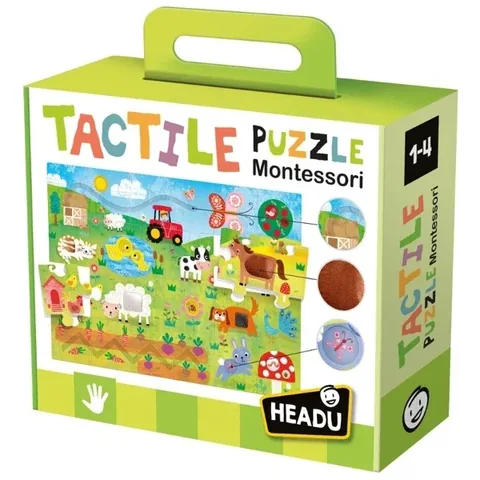 Headu I Learn By Touching - Tactile Puzzle Montessori (1-4 years Old)