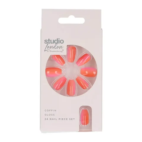 Superdrug Studio Kunstnägel Ombre Koralle