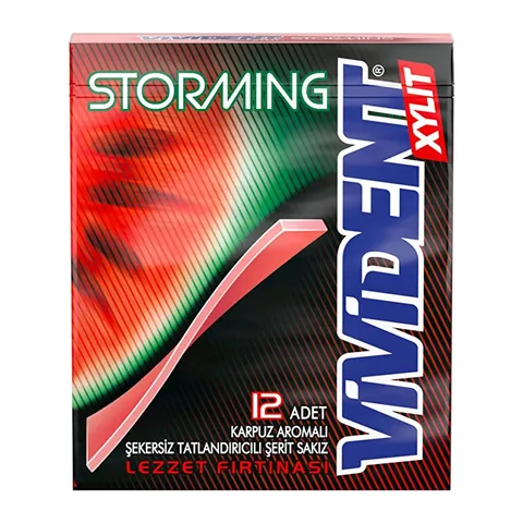 Vivident Stürmende Wassermelone Kaugummi - 33g