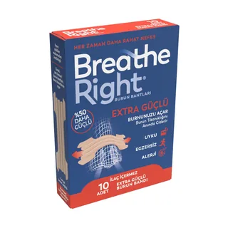 Breathe Right Extra Strong Nasal Strips 10 pcs