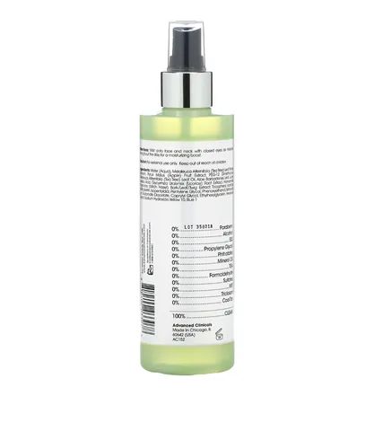 Advanced Clinicals Oil Control Toner Tea Tree + Witch Hazel 237 ml