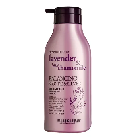 Luxliss Lavendel Blau Kamille Blond Silber Shampoo 500ml