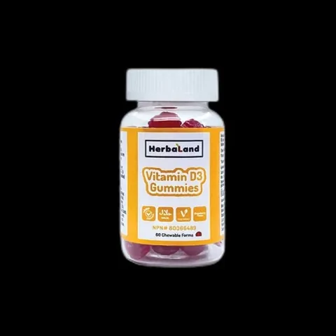Herbaland أقراص هيربالاند جيلي فيتامين د3، 60 قرصًا