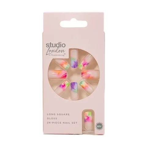 Superdrug Studio Tie Dye Kunstnägel