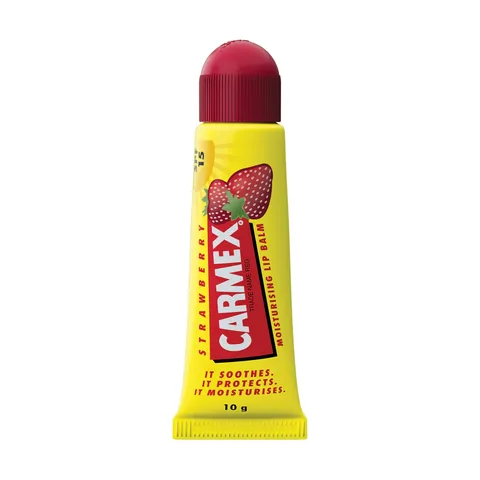 Carmex Erdbeer Lippenbalsam SPF 15 - Beruhigt & Schützt 10g