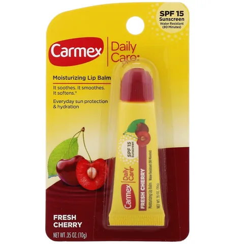 Carmex مرطب شفاه كارمكس بنكهة الكرز المنعش بعامل حماية من الشمس 15 10 غرام